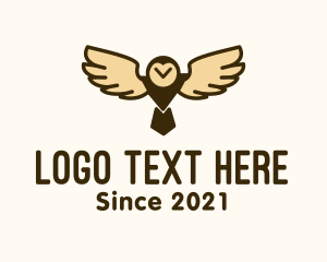 Travel - Minimalist Wild Owl logo design