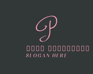 Business - Cursive Feminine Letter P Business logo design