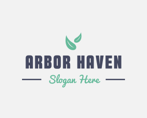 Arbor - Vegan Leaf Cafe logo design