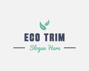 Eco Vegan Leaf logo design