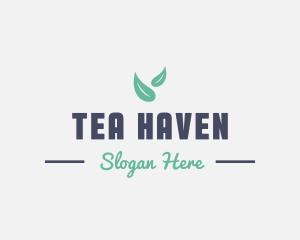 Eco Vegan Leaf logo design