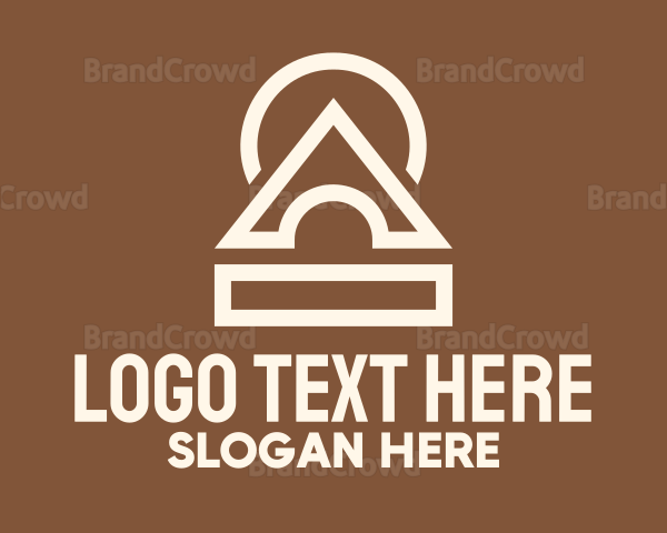 Generic Beige Shapes Logo