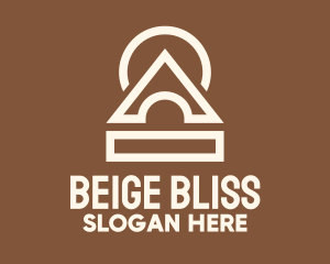 Generic Beige Shapes logo design