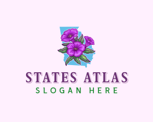 Petunia Flower Georgia logo design