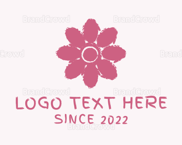 Flower Paint Watercolor Logo