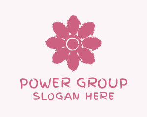 Flower Paint Watercolor  Logo