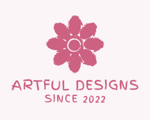 Flower Paint Watercolor  logo design