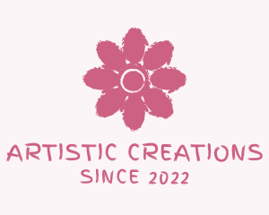 Flower Paint Watercolor  logo design