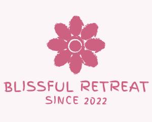 Shop - Flower Paint Watercolor logo design