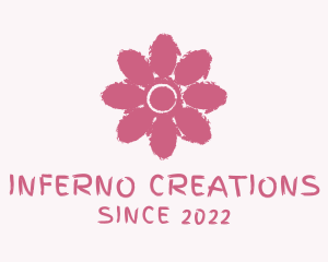 Flower Paint Watercolor  logo design