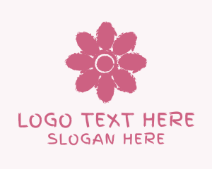 Flower Paint Watercolor  Logo