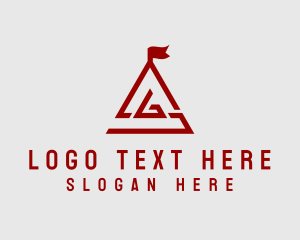 Simple - Professional Geometric Letter AG Business logo design