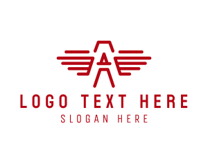 Wing Aviation Letter A Logo