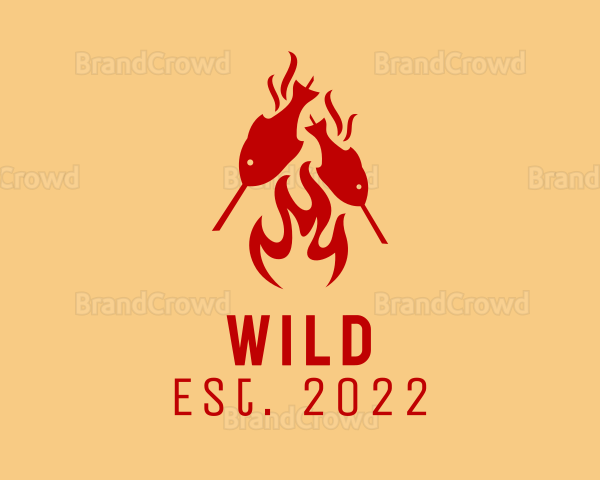 Seafood Grill Barbecue Logo