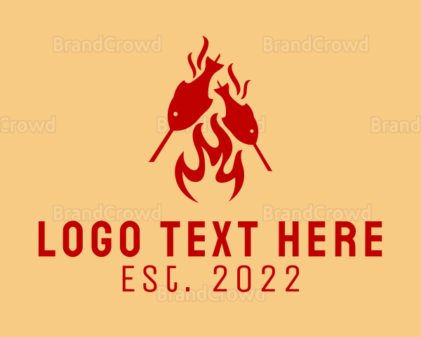 Seafood Grill Barbecue Logo