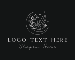 Stalagmite - Astral Moon Precious Stone logo design