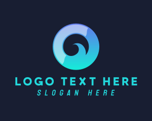 Ocean - Ocean Wave Letter O logo design