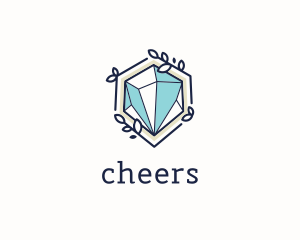 Upscale - Natural Diamond Gem logo design