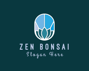 Zen Wellness Lotus Flower logo design