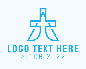 Health Care - Blue Health Care Letter A logo design