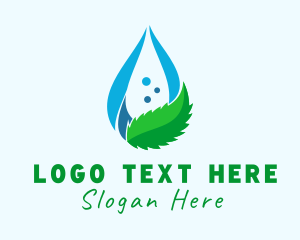 Bio - Mint Water Droplet logo design