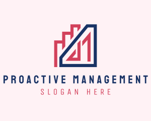 Management - Finance Management Graph logo design