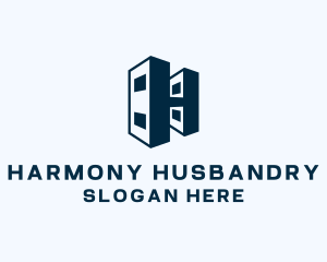 Geometric Startup Building logo design