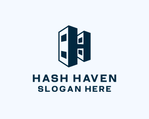 Geometric Startup Building logo design