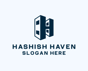 Geometric Startup Building logo design