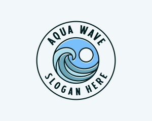 Wave Coast Surfing logo design