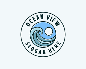 Wave Coast Surfing logo design