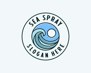 Wave Coast Surfing logo design