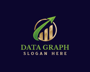 Arrow Growth Graph logo design