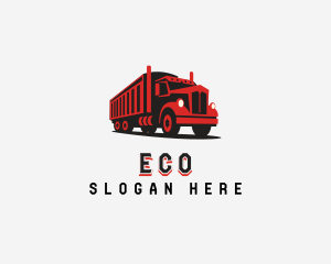 Truckload Shipping Truck Logo