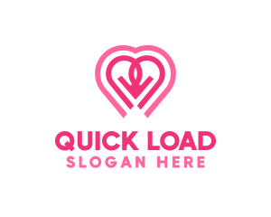 Download - Heart Arrow App logo design