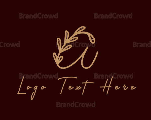 Vine Letter A Logo