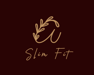 Slim - Vine Letter A logo design