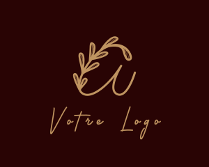 Skincare - Vine Letter A logo design