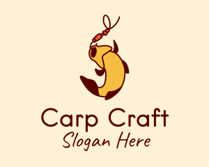 Carp - Koi Fish Bait logo design