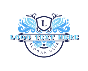Lettermark - Floral Ornament CRest logo design