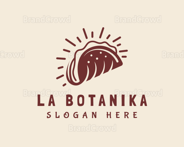 Brown Taco Restaurant Logo