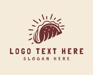 Brown Taco Restaurant Logo