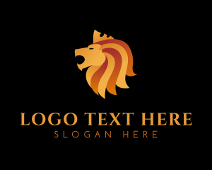 Lion - Lion Crown Zoo logo design