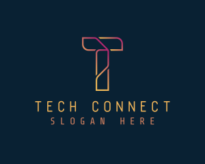 Tech Cryptocurrency App logo design