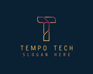 Tech Cryptocurrency App logo design