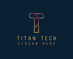 Tech Cryptocurrency App logo design