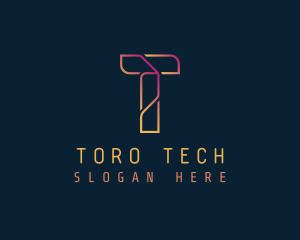 Tech Cryptocurrency App logo design