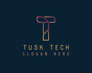 Tech Cryptocurrency App logo design