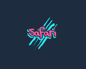 Graffiti Neon Paint Logo