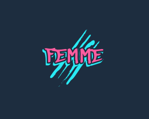 Graffiti Neon Paint logo design